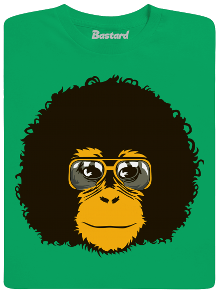 Retro opičiak detské tričko Kelly Green