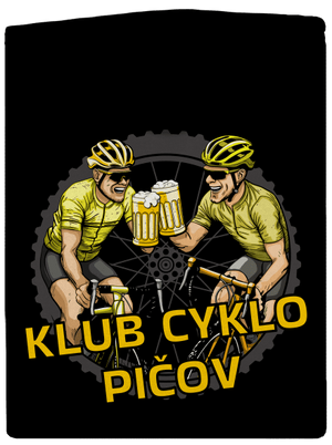 Klub cyklo pičov dámska mikina na zips Black