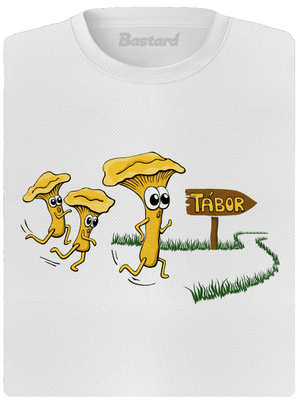 Beží líšky k táboru dámske športové tričko White