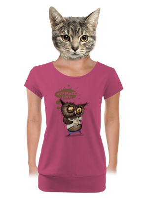 Need more coffee dámske tričko s lemom Magenta