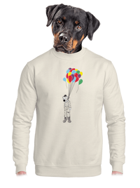 unisex mikina bez kapucne