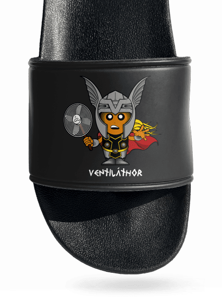Ventiláthor šľapky Black