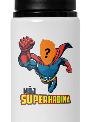 Môj superhrdina flaša na vodu White
