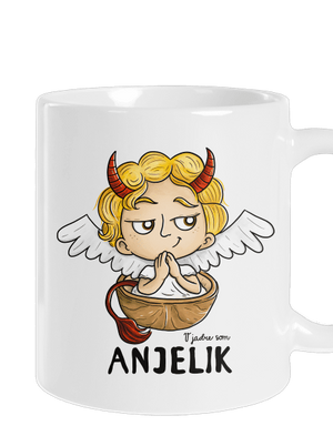 Anjelik klasický hrnček White