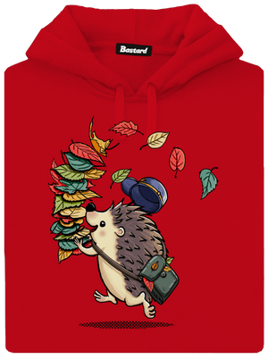 Listár pánska mikina klokanka Red