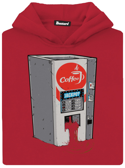 Jackpot detská mikina klokanka Fire Red