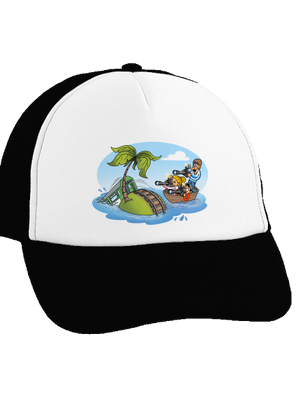 Ostrov železnice šiltovka truckerka Black cap