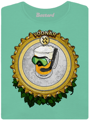 Pivný horoskop: Vodnár dámske tričko prémium Mint Mal