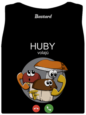 Huby volajú dámske tielko klasické Black