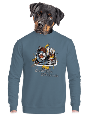 unisex mikina bez kapucne