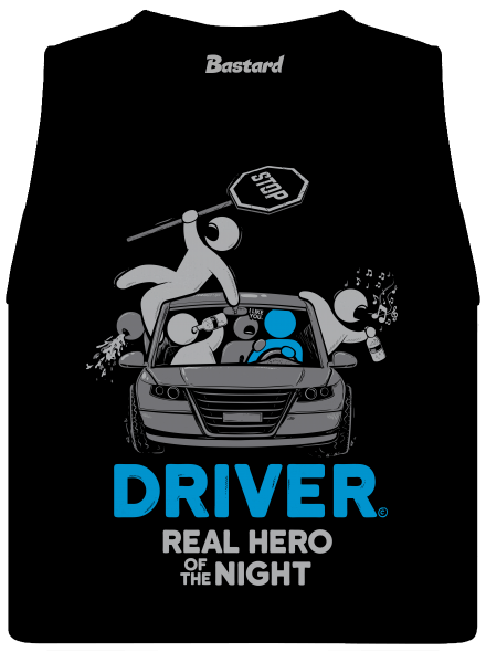 Driver dámske tielko voľné Black