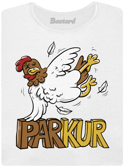 Parkur dámske tričko s lemom White
