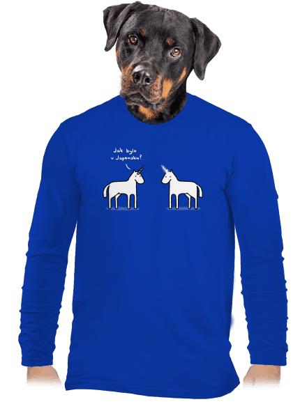 Pornorožec pánske dlhý rukáv Royal Blue