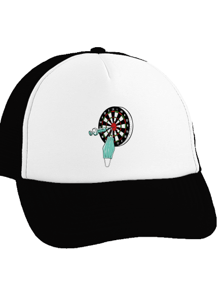 Zásah šiltovka truckerka Black cap
