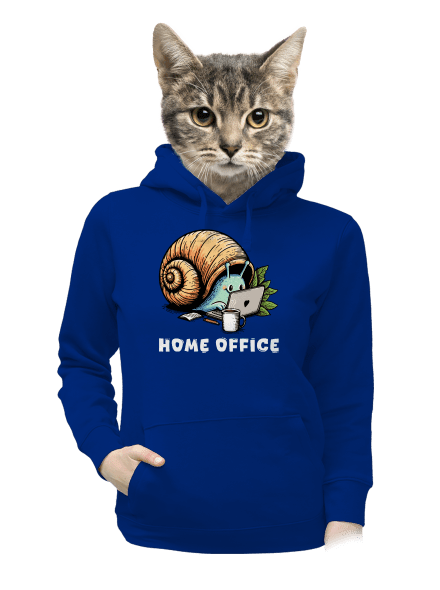 Slimákov home office dámska mikina klokanka Royal Blue Mal