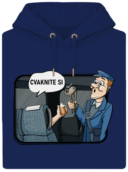 Cvaknite si unisex mikina premium Navy