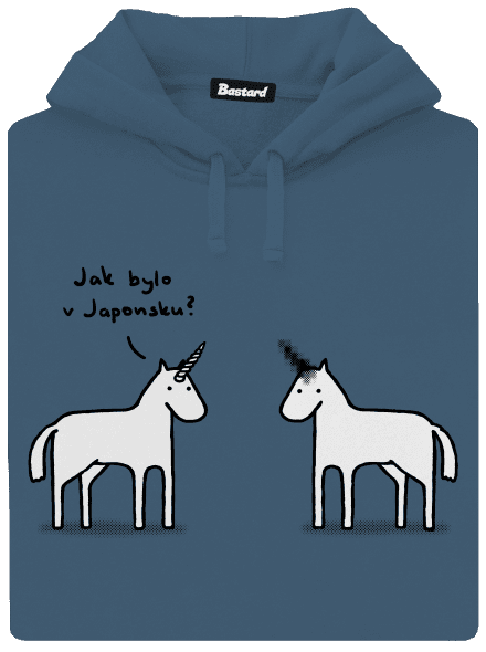 Pornorožec dámska mikina klokanka Denim
