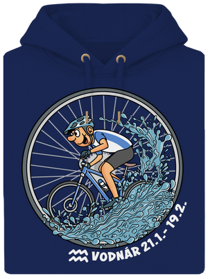 Cyklistický horoskop: Vodnár unisex mikina premium Navy