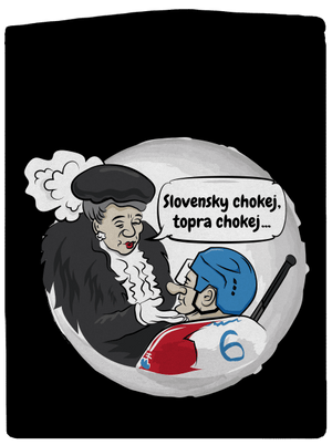 Slovenský hokej dámska mikina na zips Black