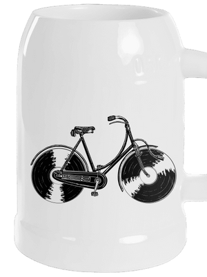 Gramofónový bicykel polliter White