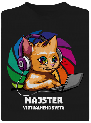 Majster virtuálneho sveta pánske športové tričko Black