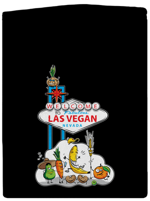 Las Vegan pánska mikina na zips Black