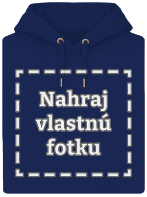 Vlastná potlač unisex mikina premium Navy