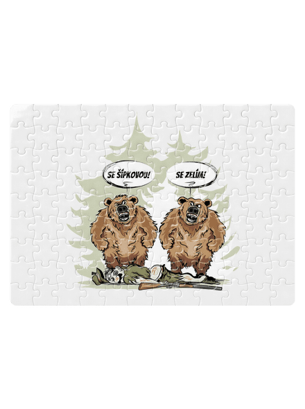 Medvede puzzle White