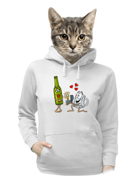 dámska mikina klokanka