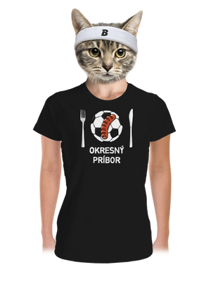 Okresný príbor dámske športové tričko Black