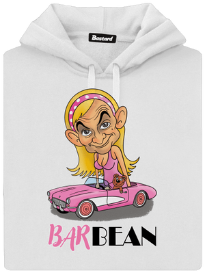 Barbean dámska mikina klokanka White