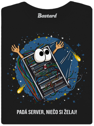 Padá server dámske tričko Black