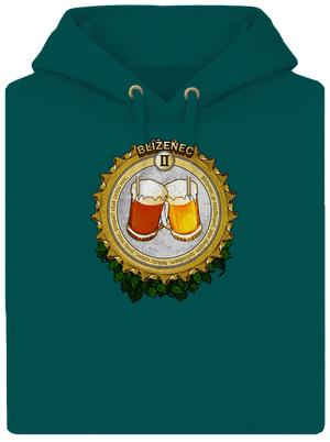 Pivný horoskop: Blíženec unisex mikina premium Emerald Green