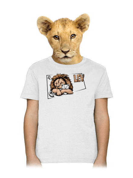 Mačací horoskop: Lev detské tričko White