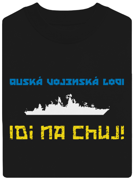 Ukrajina - Lodi idi na chuj unisex mikina bez kapucne Black