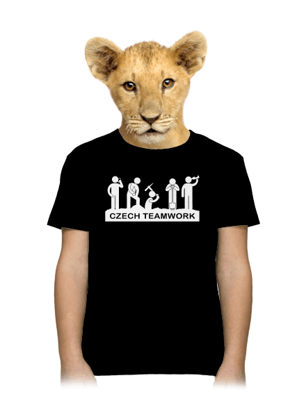 Czech Teamwork detské tričko Black