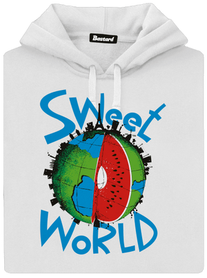 Sweet World dámska mikina klokanka White