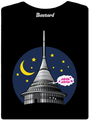 Ještěd dámske tričko prémium Black