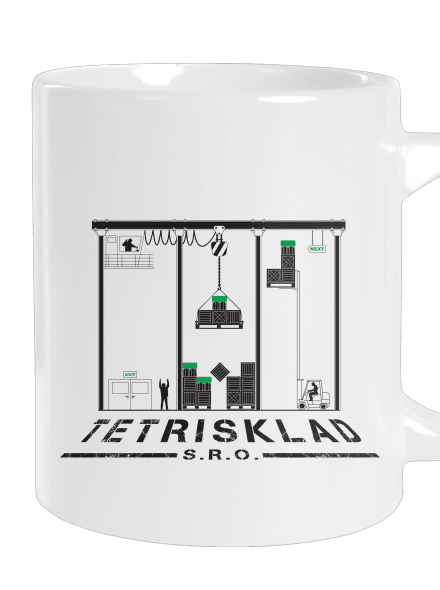 Tetrisklad veľký hrnček White