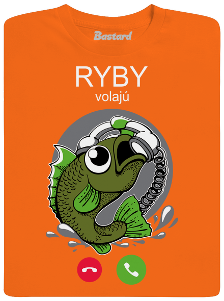 Ryby volají pánske tričko Orange