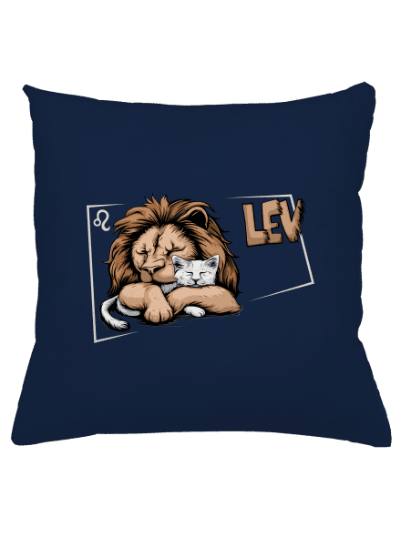 Mačací horoskop: Lev vankúš Dark Navy