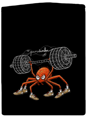 Pavučinka pánska mikina na zips Black