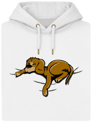 Spiaci pes unisex mikina premium Snowwhite