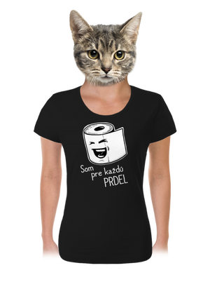 Prdel dámske tričko Black