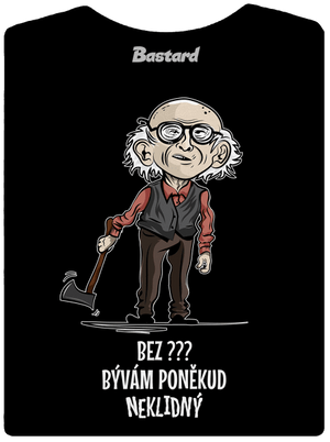 Neklidný - vlastný text dámske tričko Black