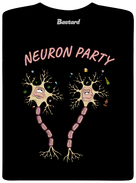 Neuron party detské tričko Black