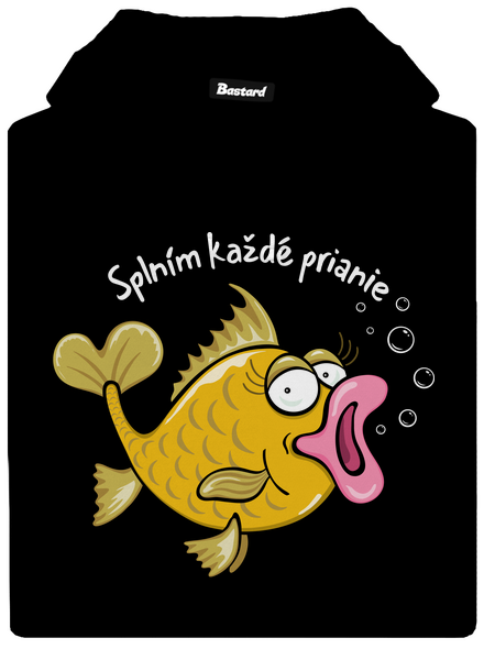 Zlaté rybky dámska mikina klokanka Black