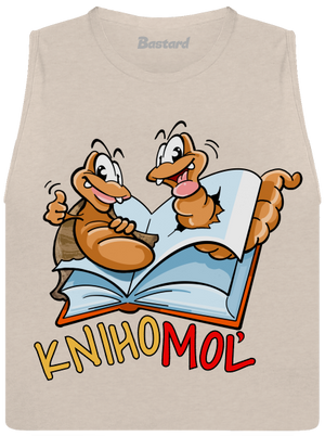 Knihomoľ dámske tielko voľné Heather Peach