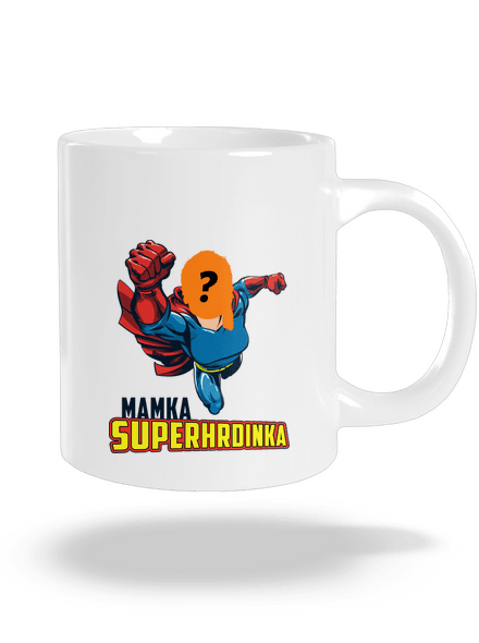 Mamka superhrdinka veľký hrnček White