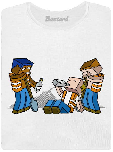 Real Minecraft dámske tričko s lemom White